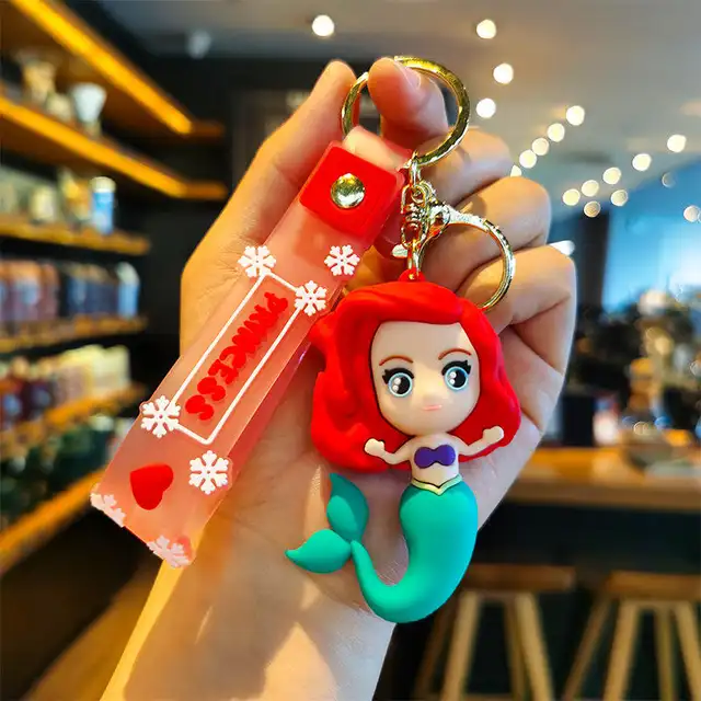 Little Disney Princess 3D Silicon Keychain