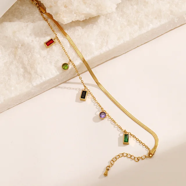 Color Pop Square Charm Bracelet