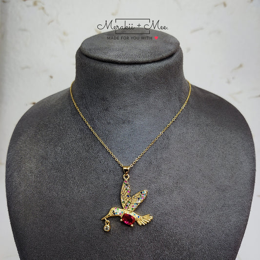 Ruby Feathered Serenade