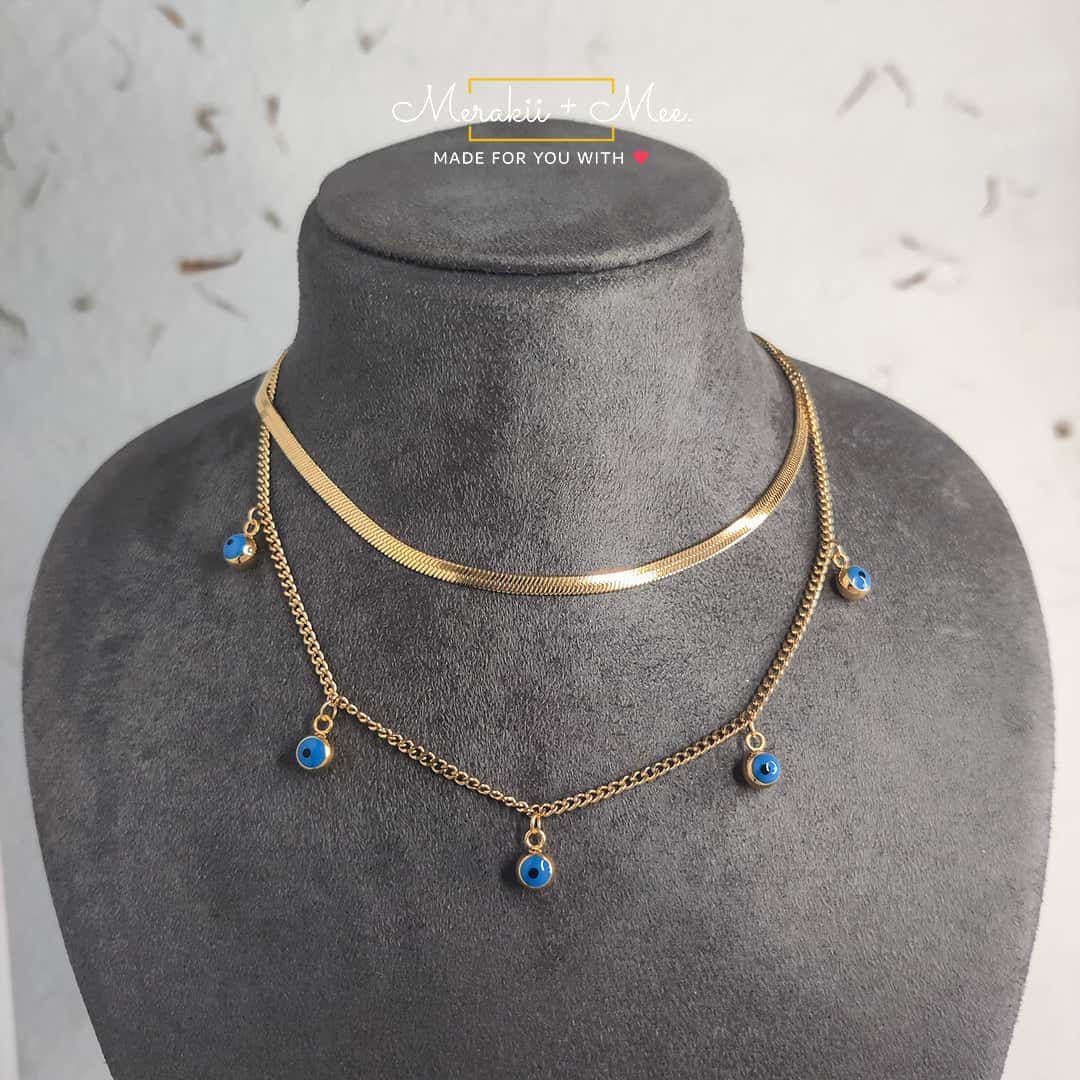 Mystic Serpent Eye Layered Necklace