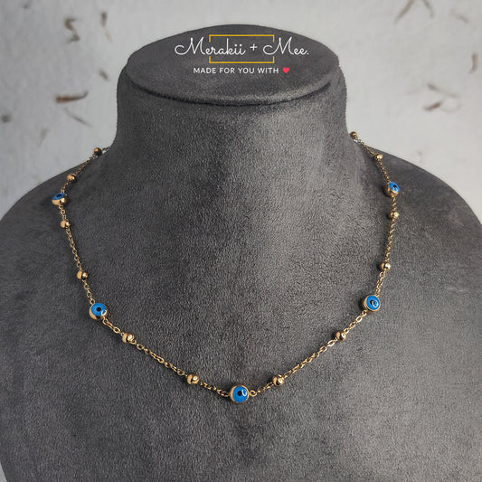 Serpent's Vision Evil Eye Necklace