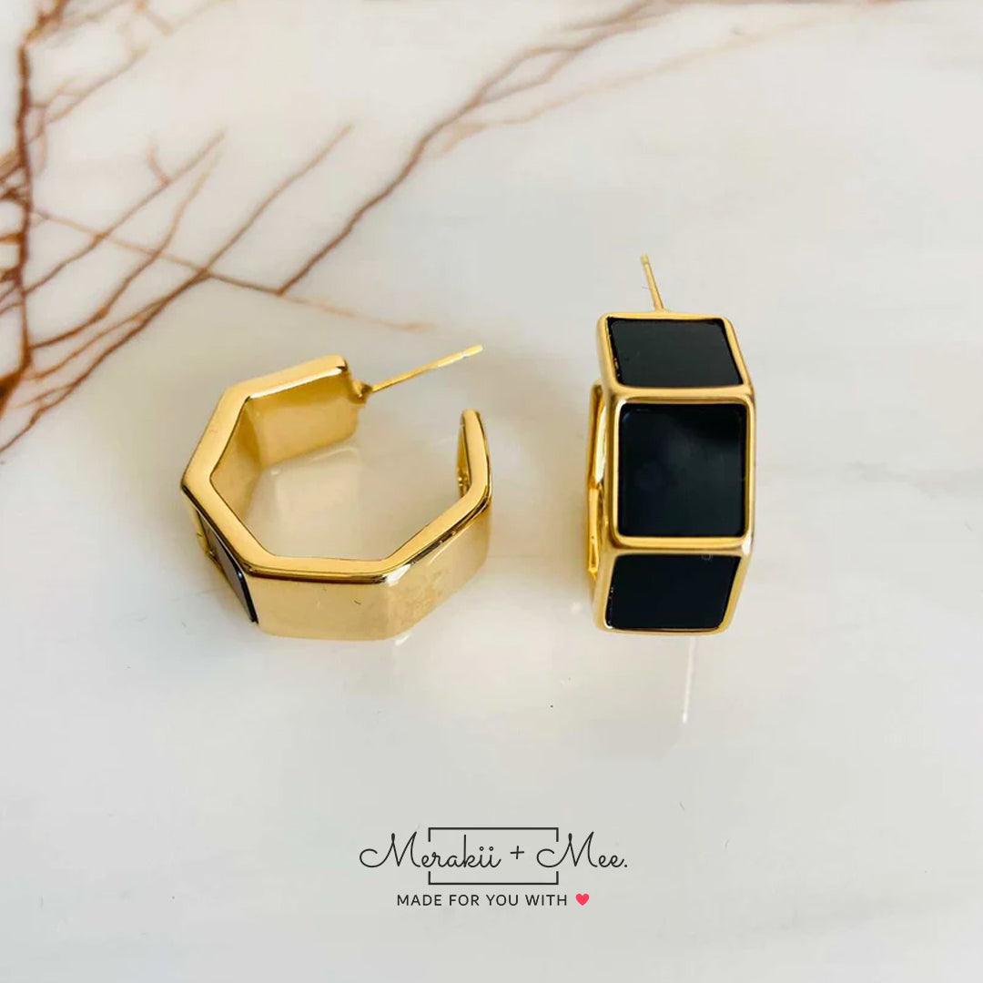 Black Block Hoops