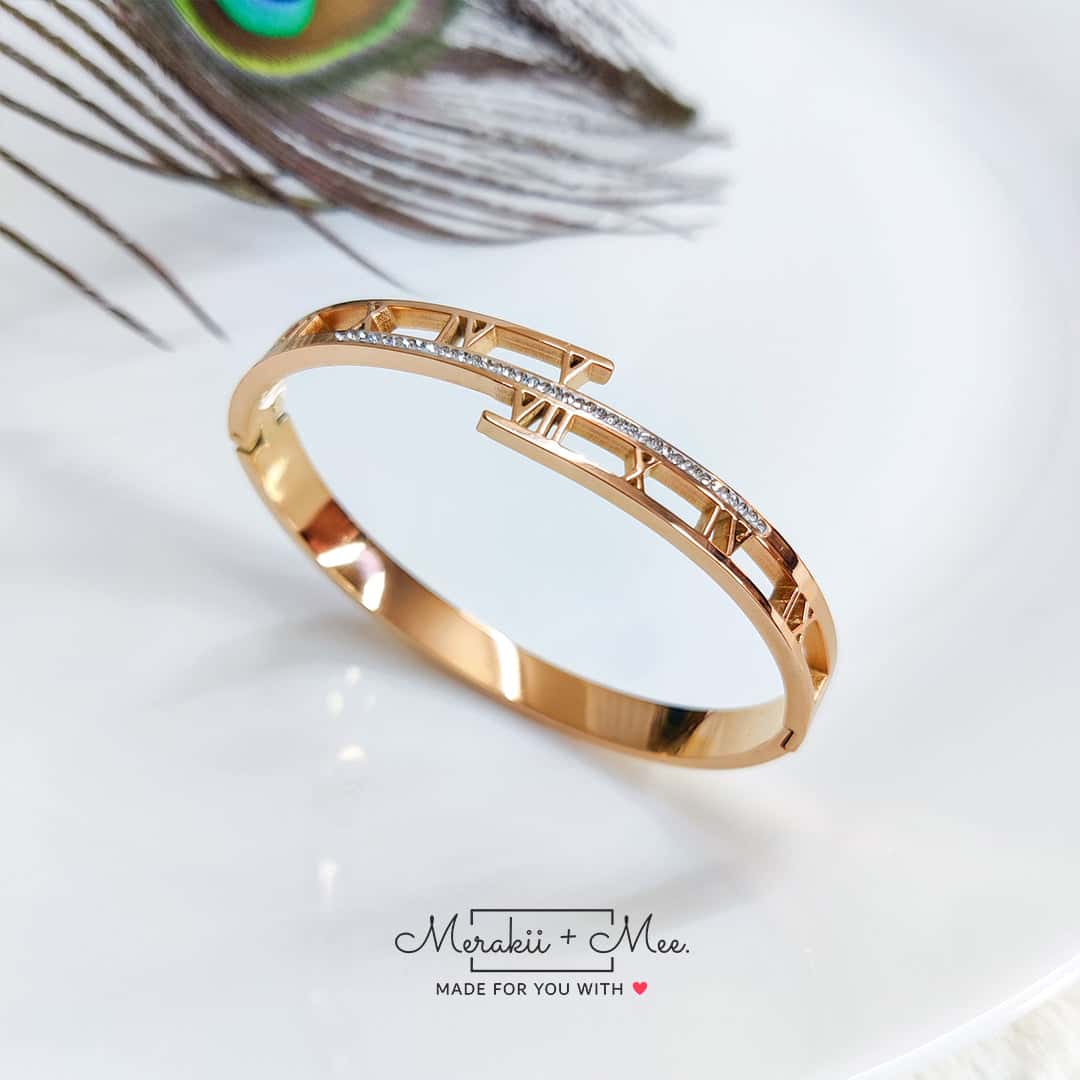 Roman Enigma Stainless Steel Bangle Kada