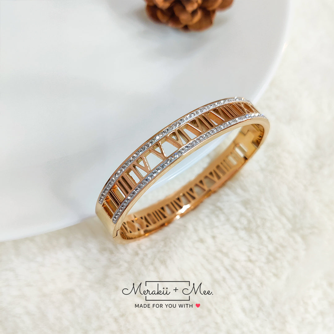 Numerical Symbolism Rose Gold Kada