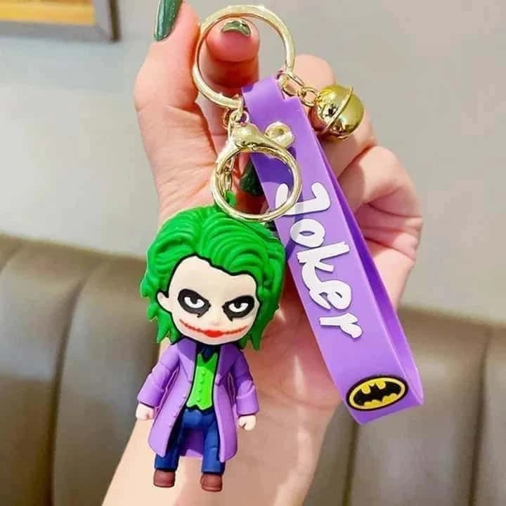 Joker Silicon Keychain With Bagcharm And Strap