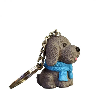 Adorable Poodle Dog 3D Keychain (Pack of 2)