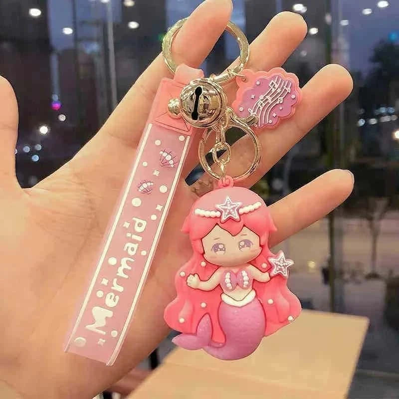 Magical Pink Mermaid Keychain β Cute and Stylish Accessories