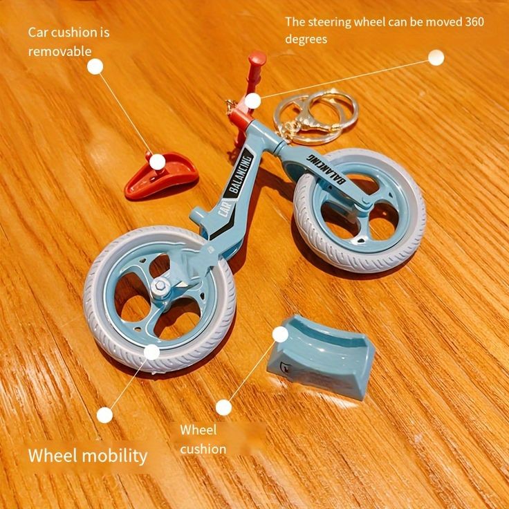 Quirky Bicycle Home Decoration Keychain