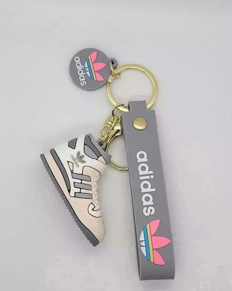 Funky Sneakers Rubber Keychain for bags and keys