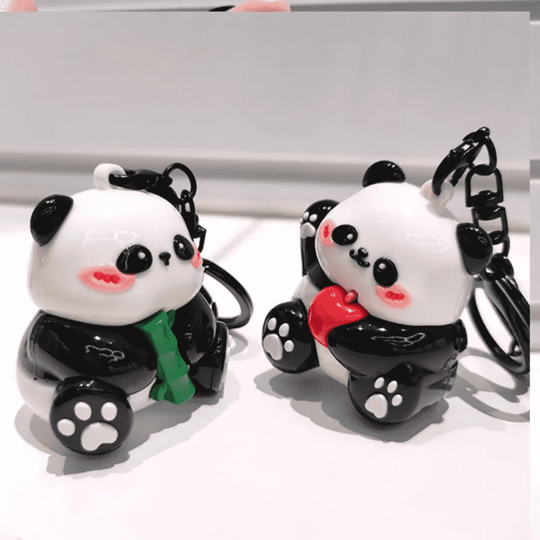 Adorable Panda Charm Keychain