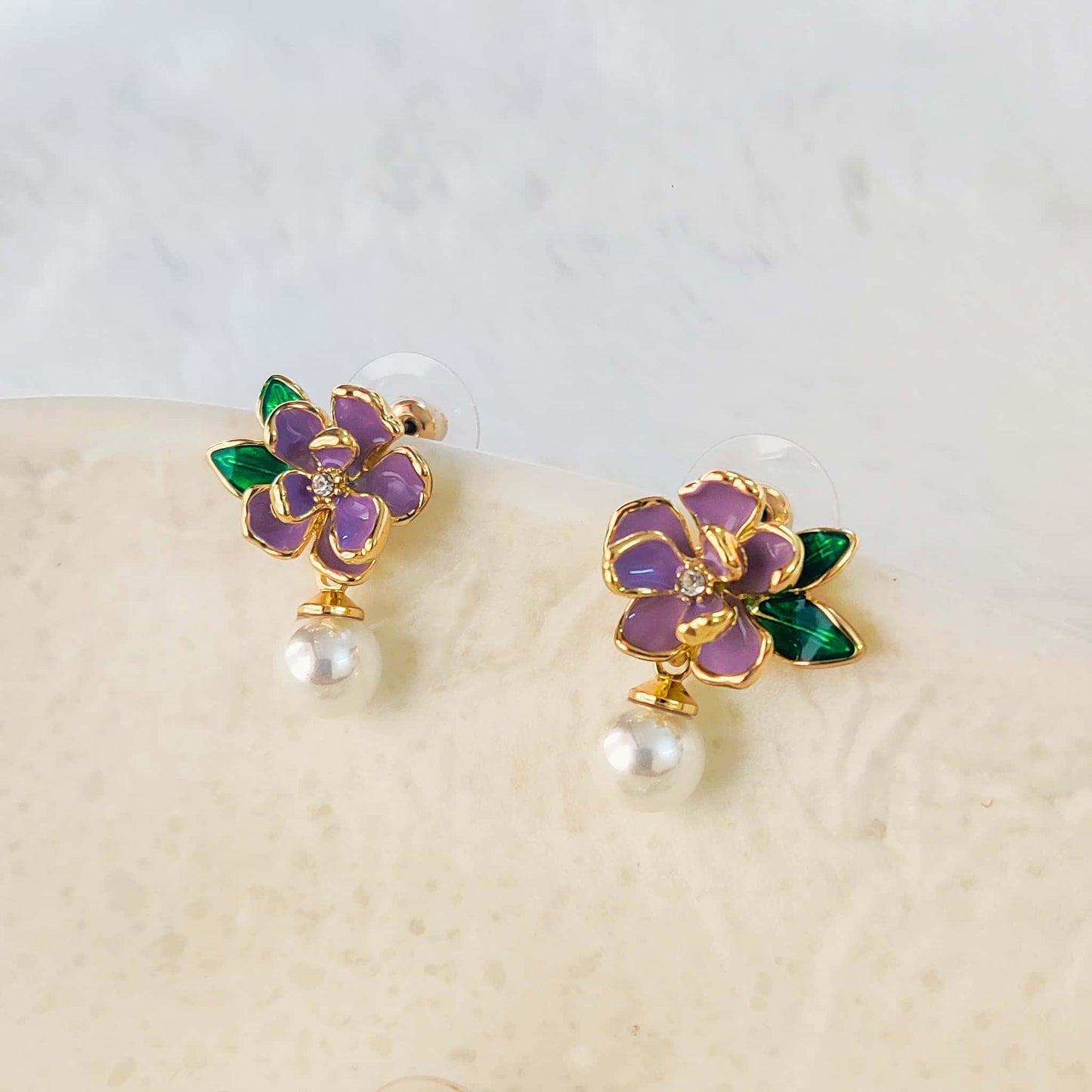 Blooming Beauty Pearl Earrings