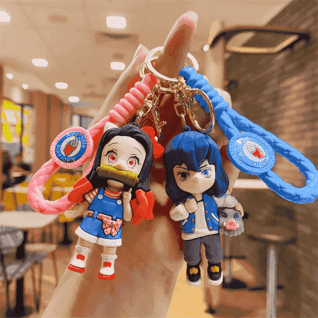 Exclusive Demon Slayer Anime Keychain | Tanjiro & Nezuko Collectible