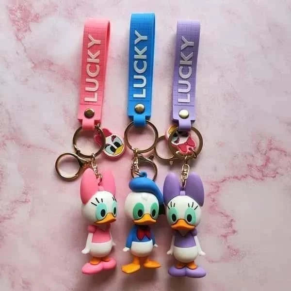 Donald Duck & Daisy Duck Rubber Keychain