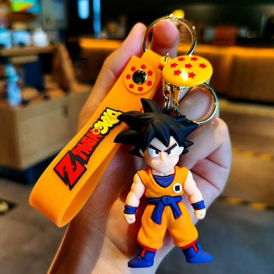 Dragon Ball Z - Goku 3D Keychain with Wrist Strap and Charm