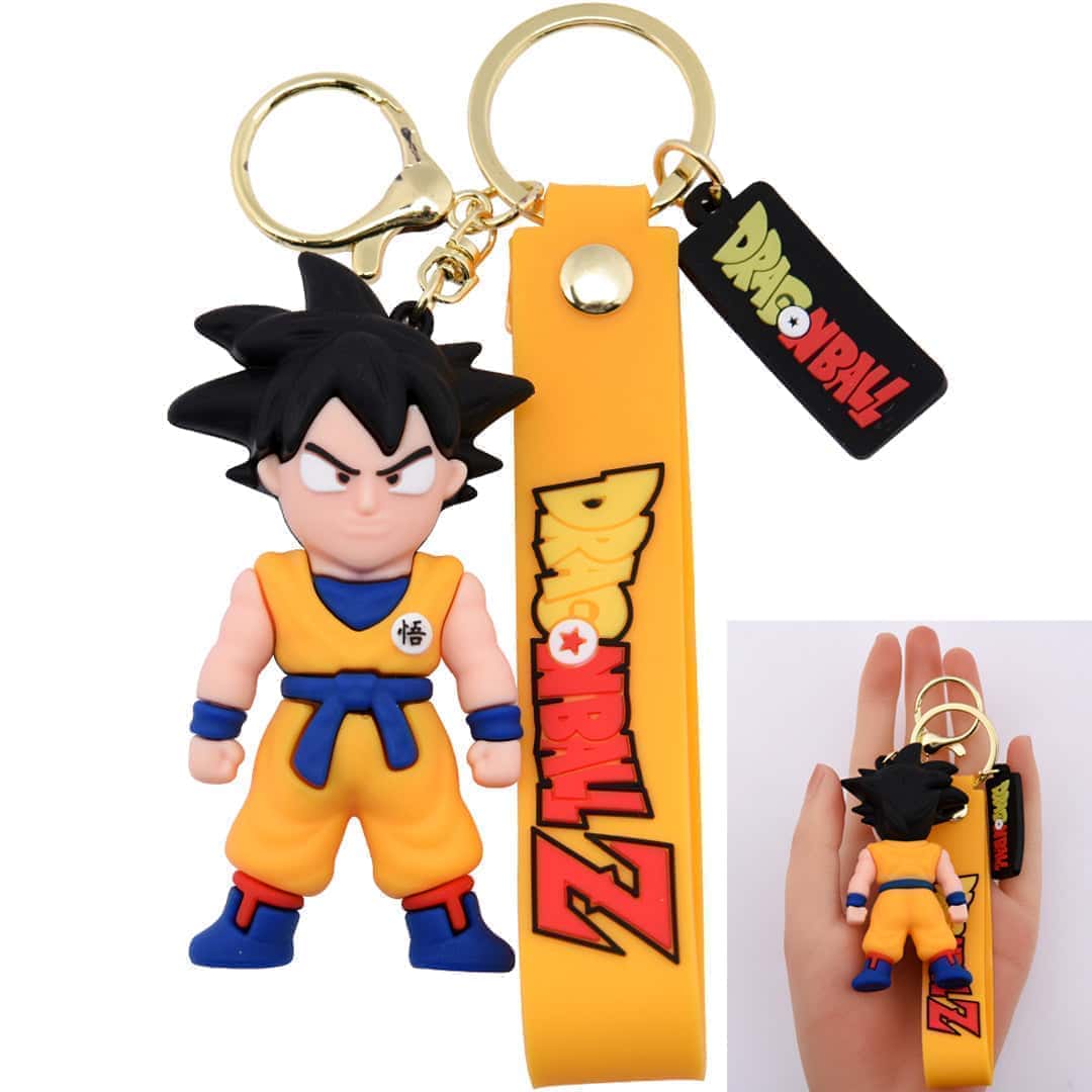 Dragon Ball Z - Goku 3D Keychain with Wrist Strap and Charm