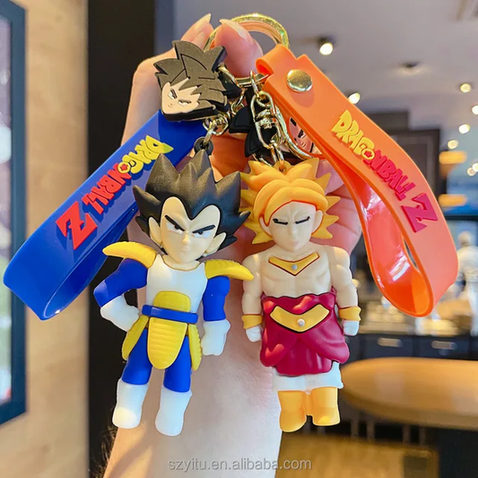 Goku Dragon Ball-Z Anime Character 3D Rubber Keychain