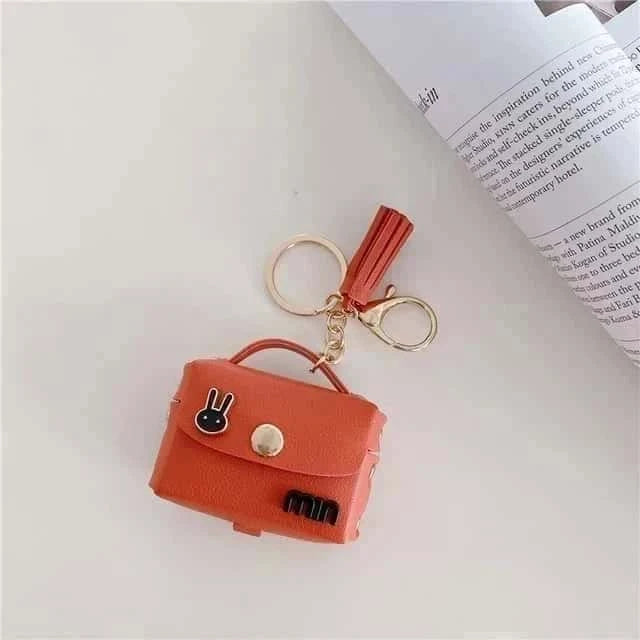 Designer Handbag Keychain - Mini Coin Purse & Airpods Earphone Storage