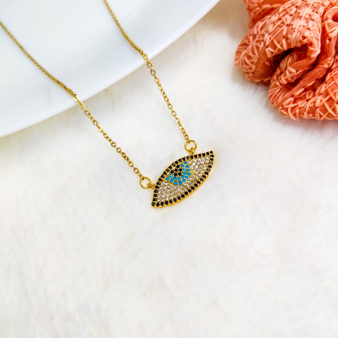 Gazing Evil Eye Necklace