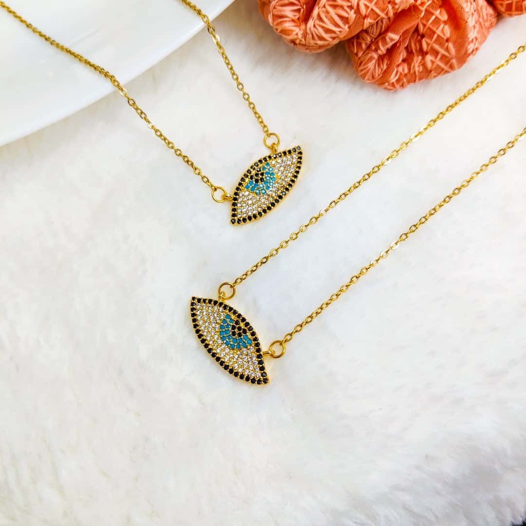 Gazing Evil Eye Necklace