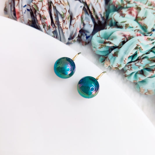 Rainbow Titanium Drop Earrings