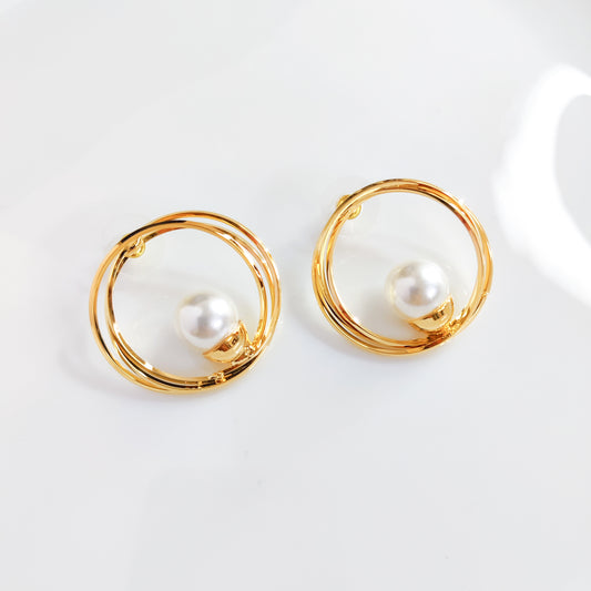 Golden Lamp Earrings