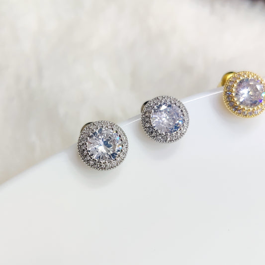 Solitaire Stud Earrings
