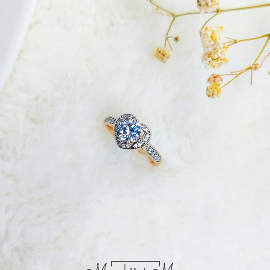 Serenade Dual Tone Heart Ring