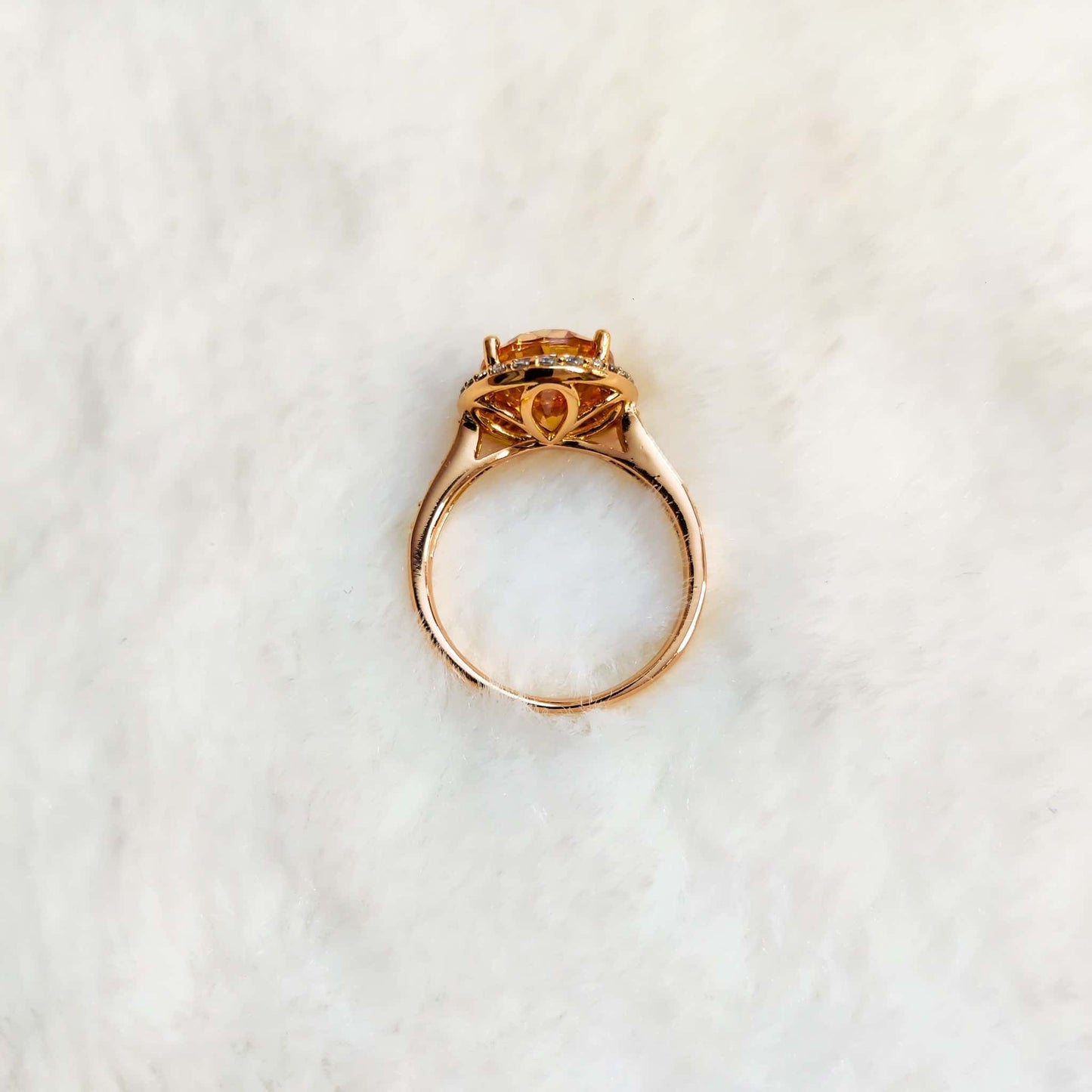 Dawn's Citrine Solitaire Ring