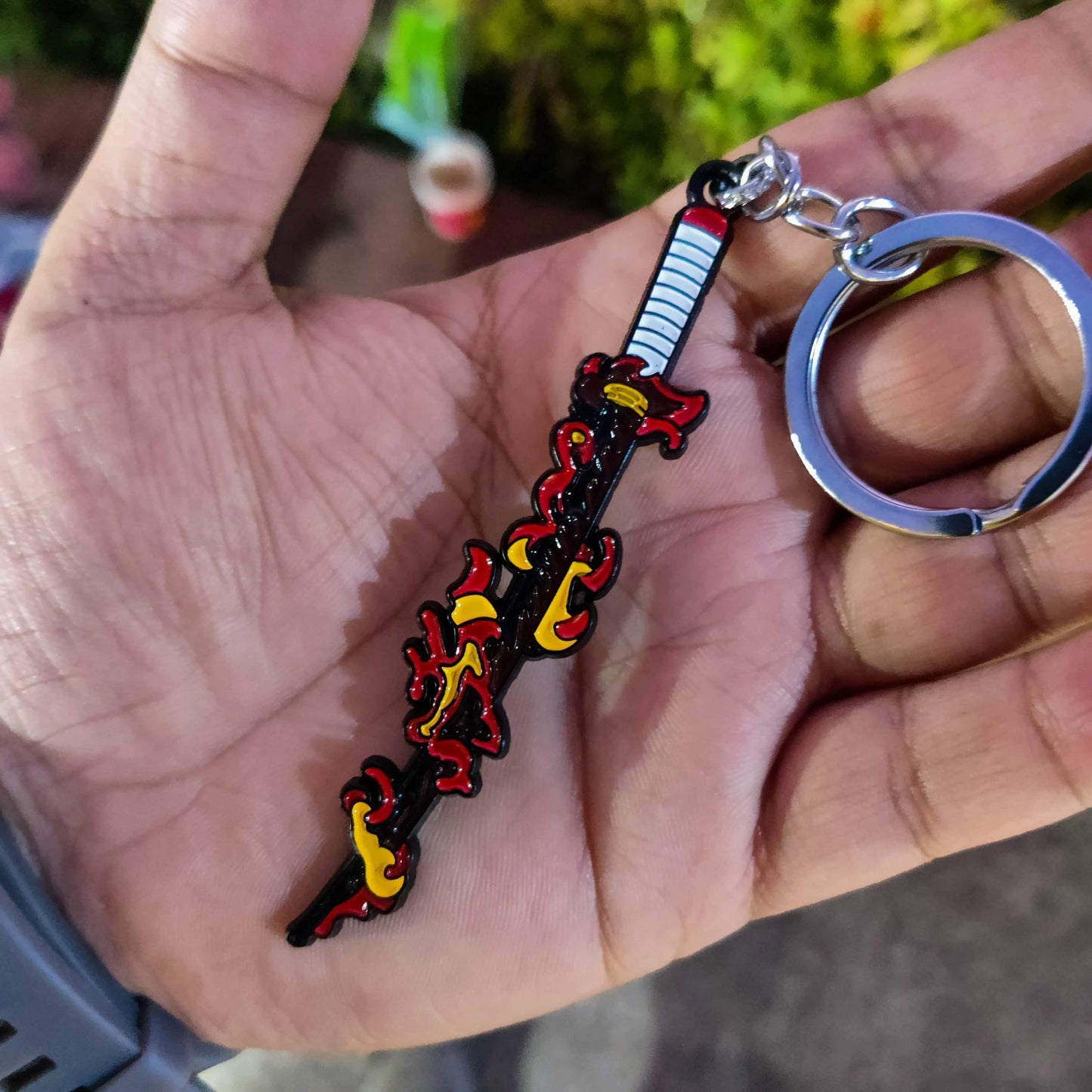 Rengoku Katana Metal Keychain | Demon Slayer Collectible Accessories