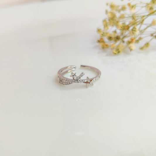Celestial Spark Adjustable Ring
