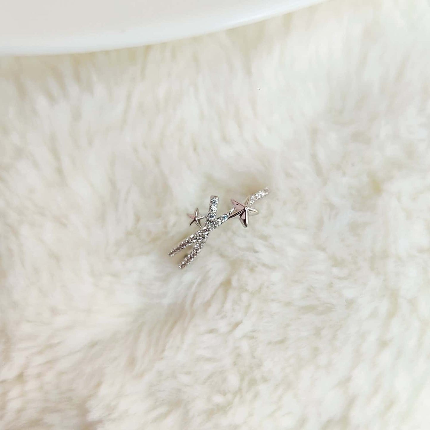 Celestial Spark Adjustable Ring