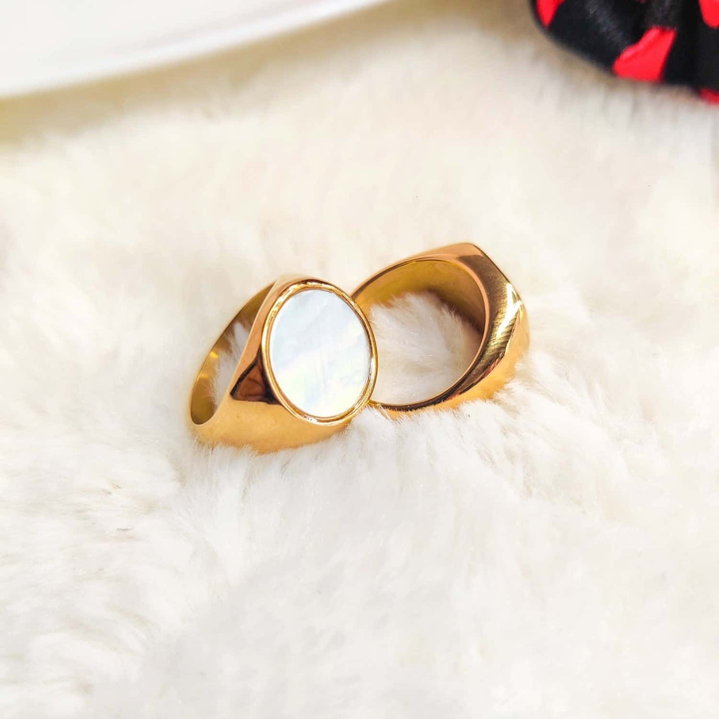 Lunar Gleam Statement Ring