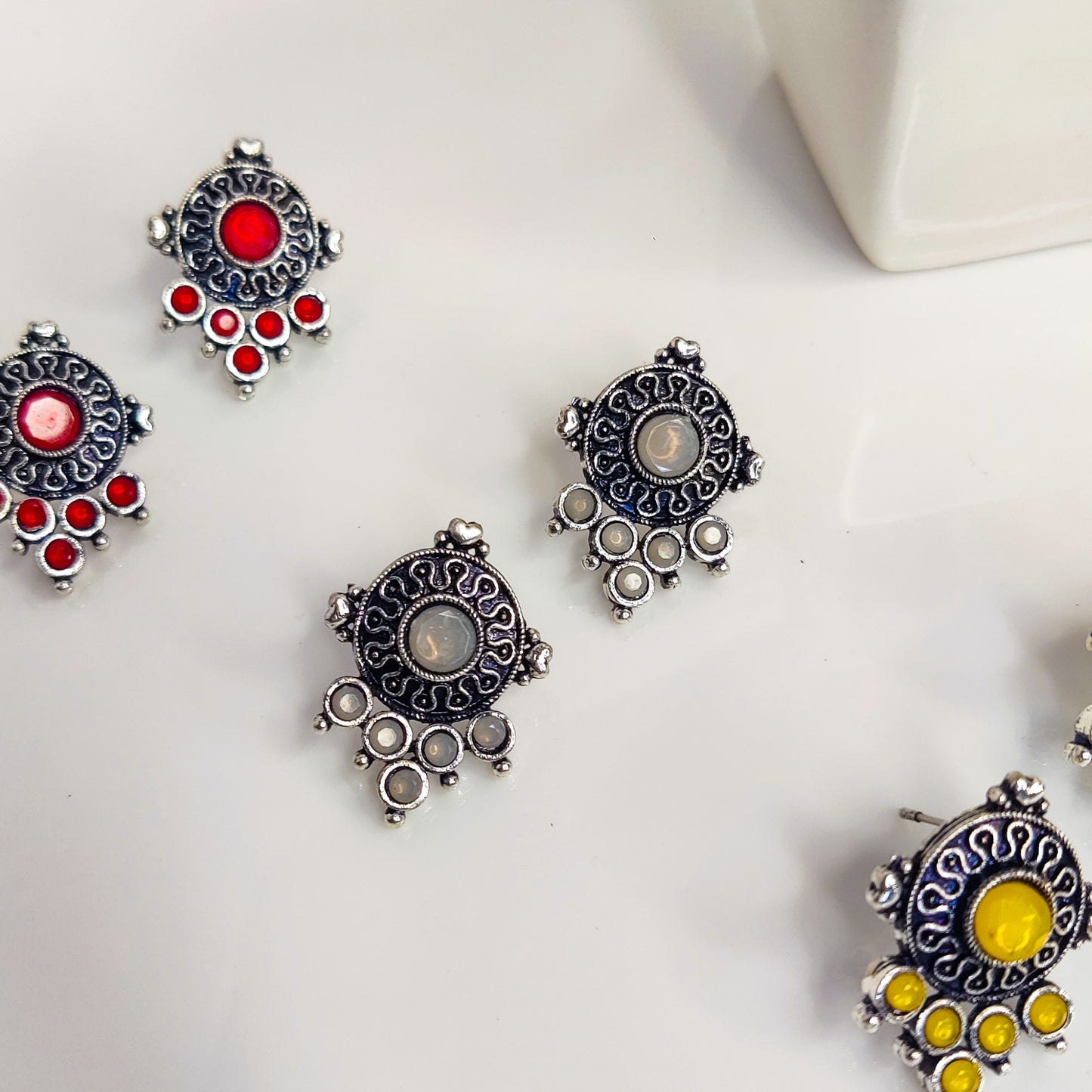 Sunburst Traditional Studs Earrings