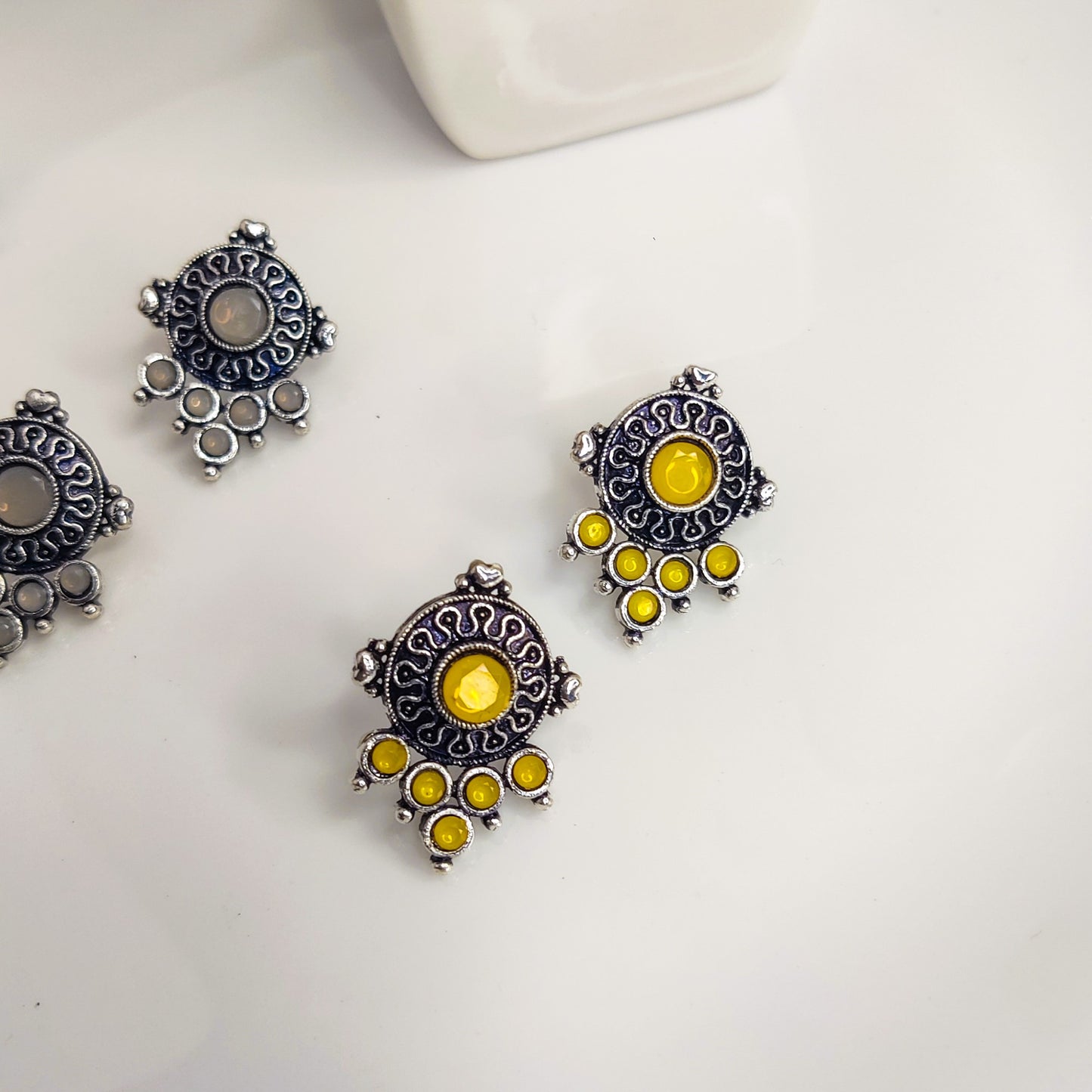 Sunburst Traditional Studs Earrings