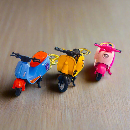 Retro Vespa-Inspired Toy Scooter Keychain