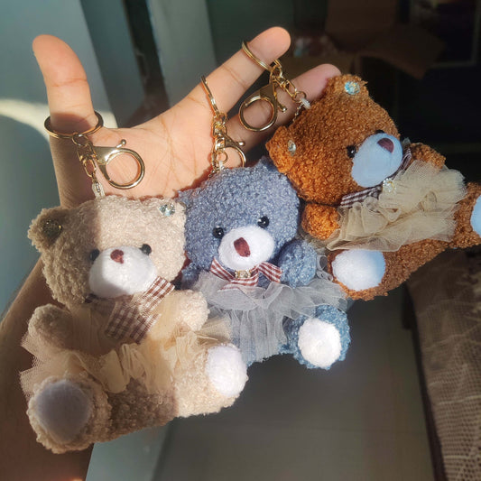 Cute and Cuddly Teddy Bear Keychain