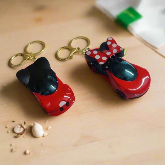 Mickey Mouse Club House Inspired Toy Car Keychains (SET OF 2)