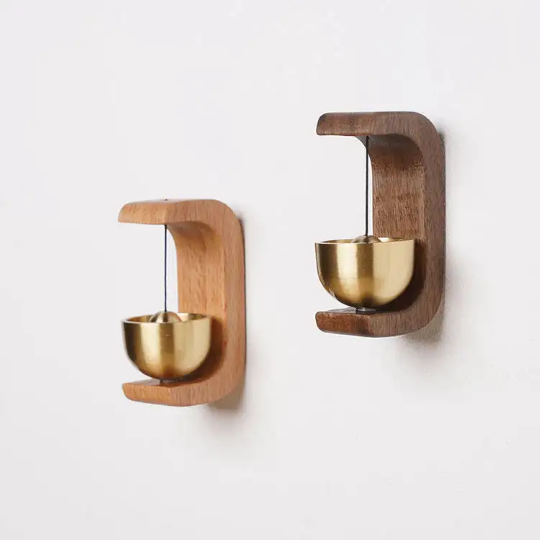 Japanese Wooden Shopkeeper Door Bell – Traditional Door Entrance Bell