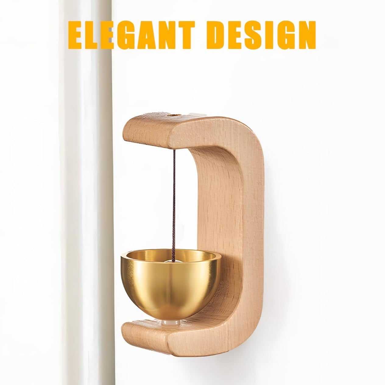 Japanese Wooden Shopkeeper Door Bell – Traditional Door Entrance Bell