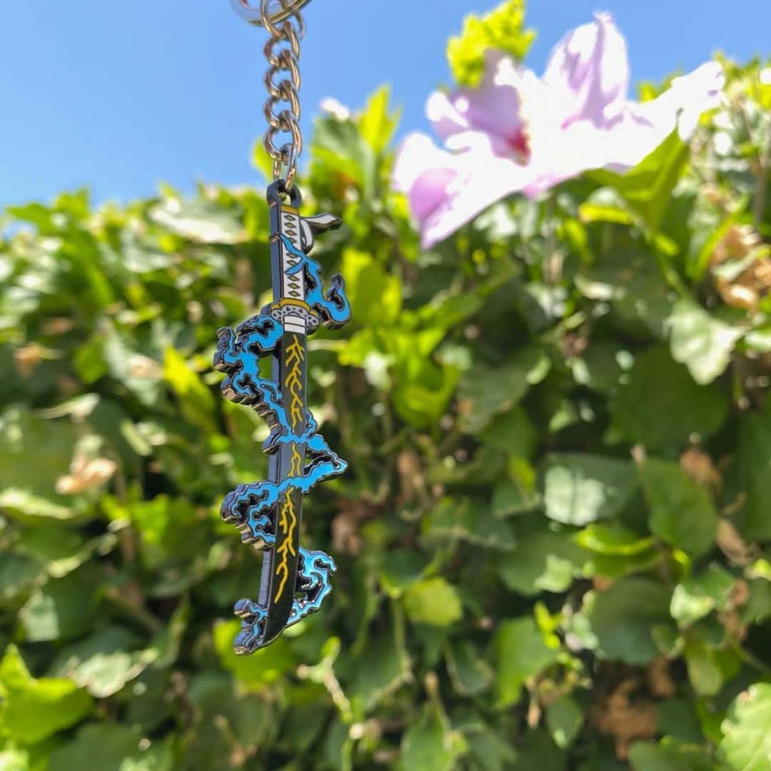 Zenitsu Katana Metal Keychain | Demon Slayer Collectible Accessories