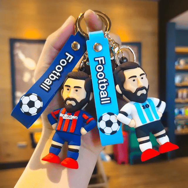 Lionel Messi Rubber Keychain