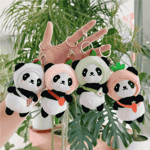 Panda Pals Plush Soft Toy Keychain