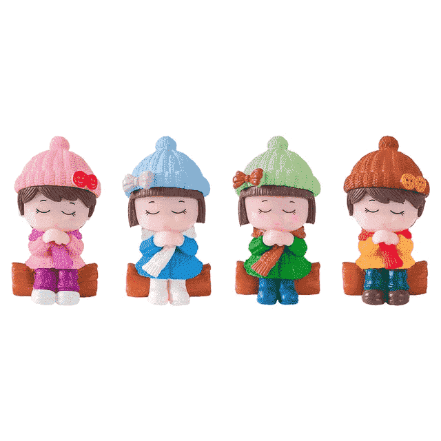 Charming Chibi Doll Keychain