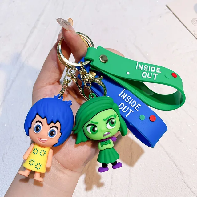 Inside Out 3D Rubber Keychains (SET OF 8)