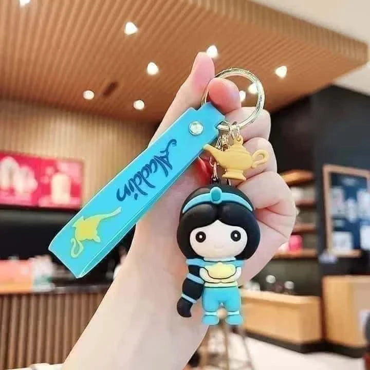 Aladdin 3D Keychains with Hook and Strap