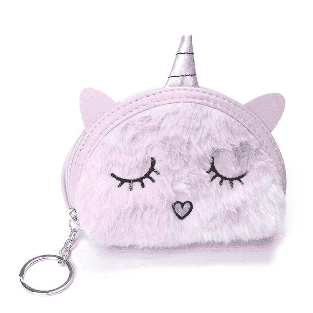 Cute Unicorn Fur Coin Wallet Pouch | Bag Pouches