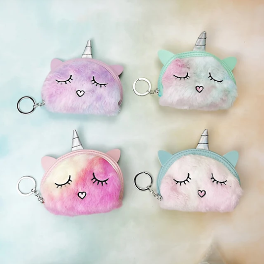 Cute Unicorn Fur Coin Wallet Pouch | Bag Pouches