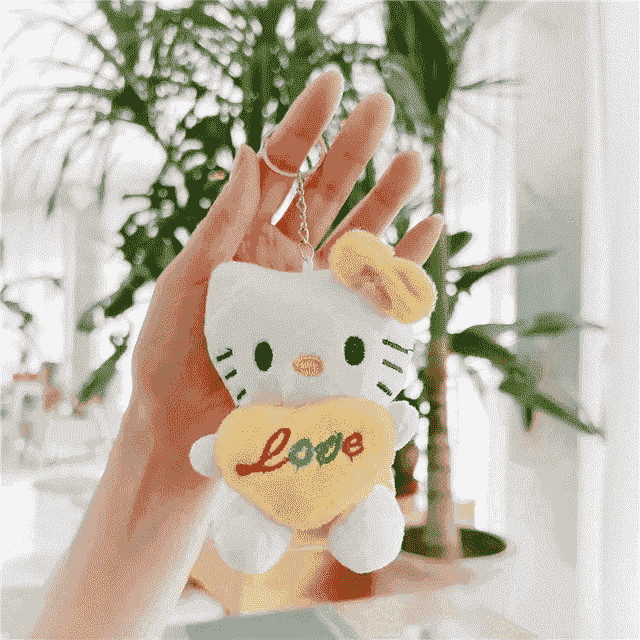 Hello Kitty Plush Soft Toy Cute Keychain