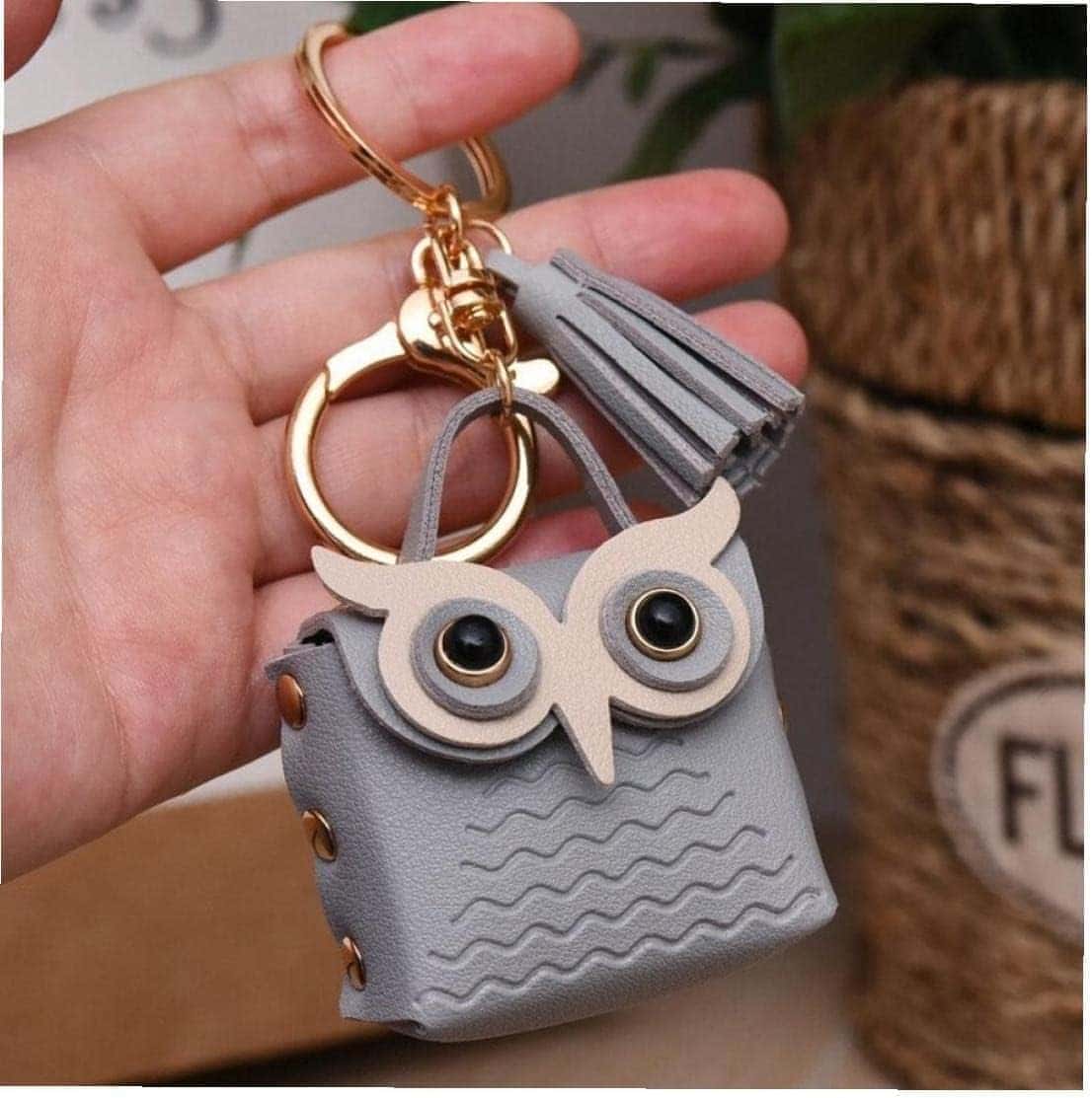 Cute Owl Eye Mini Small Handbag Keychain