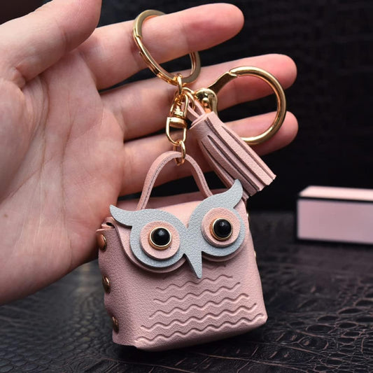 Cute Owl Eye Mini Small Handbag Keychain